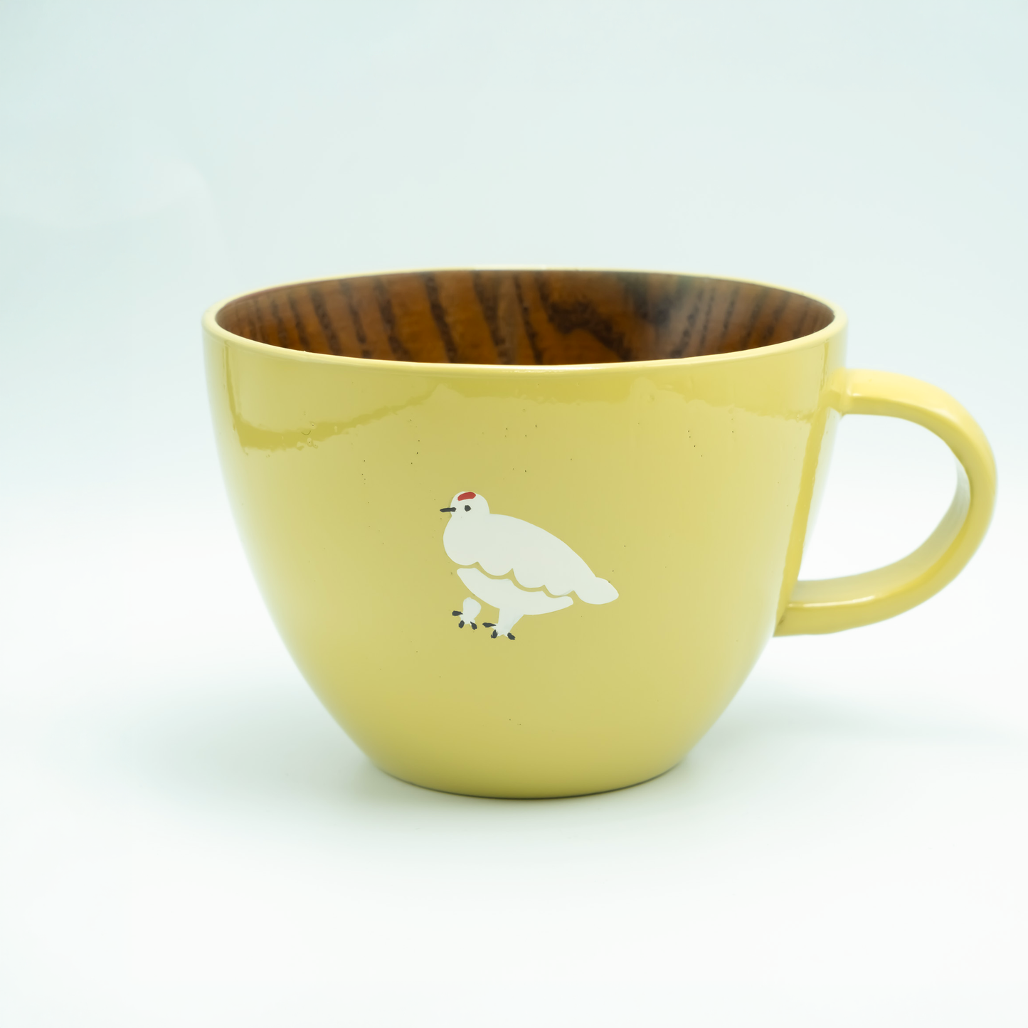 木製らいちょうスープマグ（ブルー・クリーム・ピンク）｜ギフト包装対応