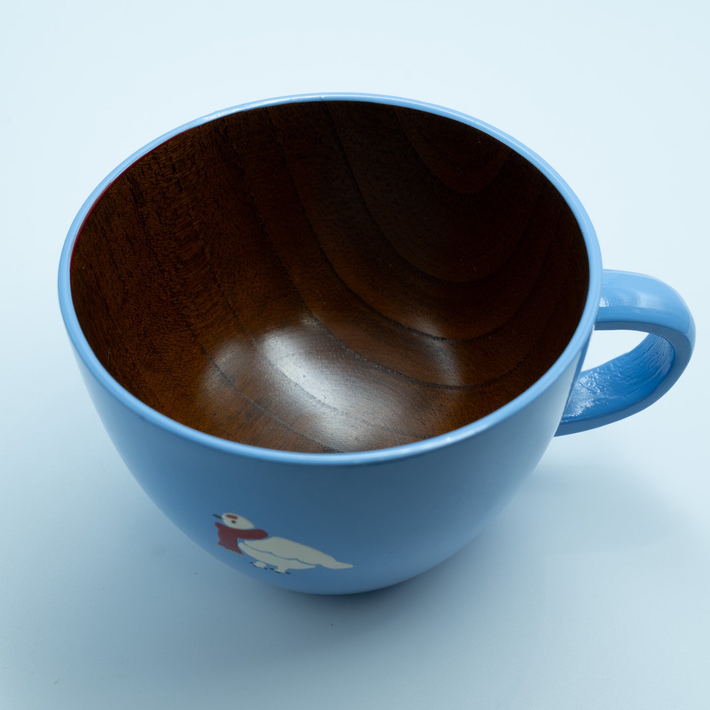 マフラーを巻いた らいちょうのスープマグ