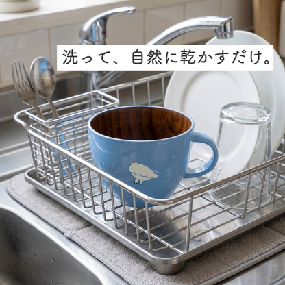らいちょうのスープマグ ペアセット （ブルー×クリーム）